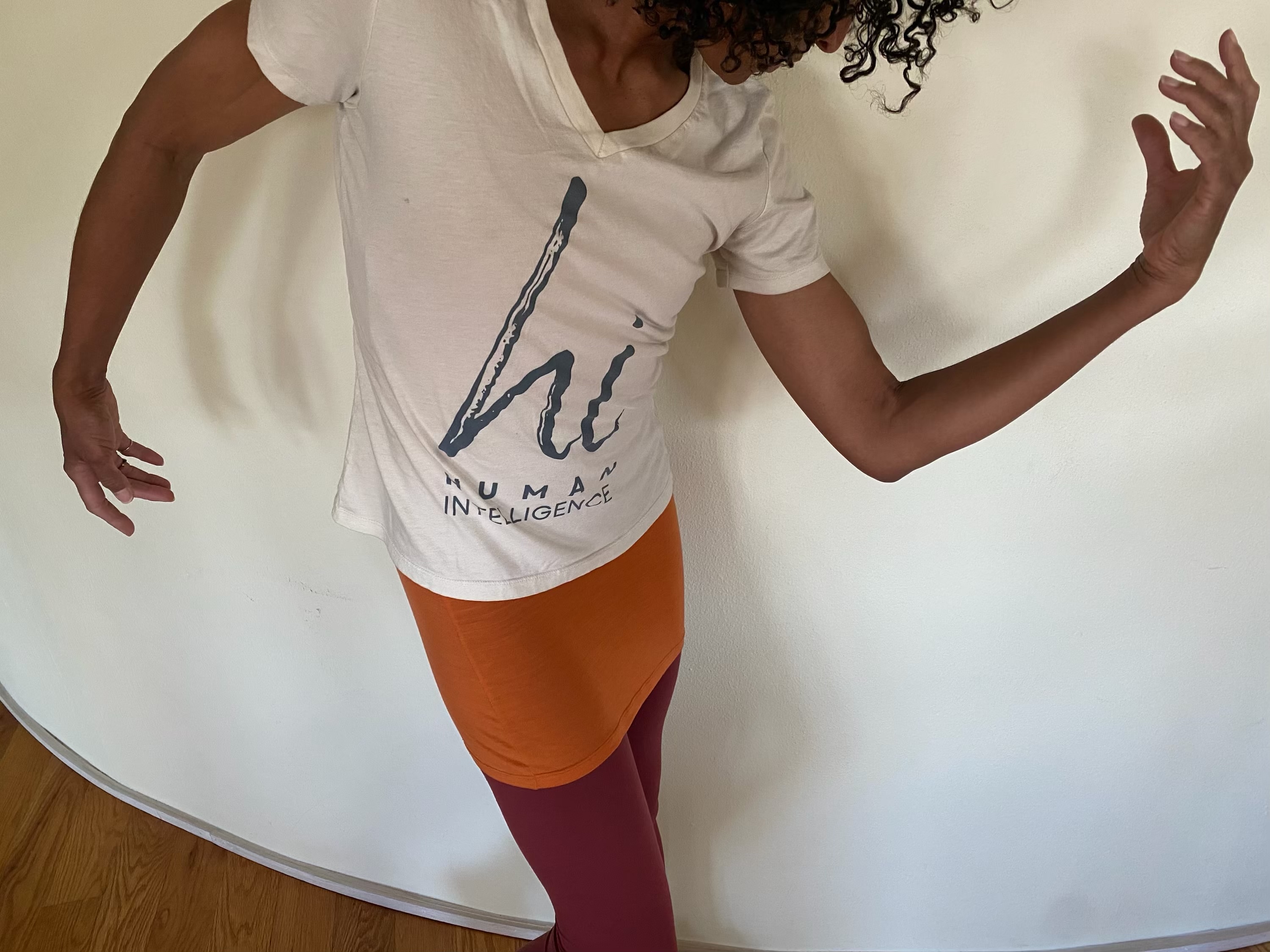 Real Human, Celia, making real human shapes. Boulder, CO