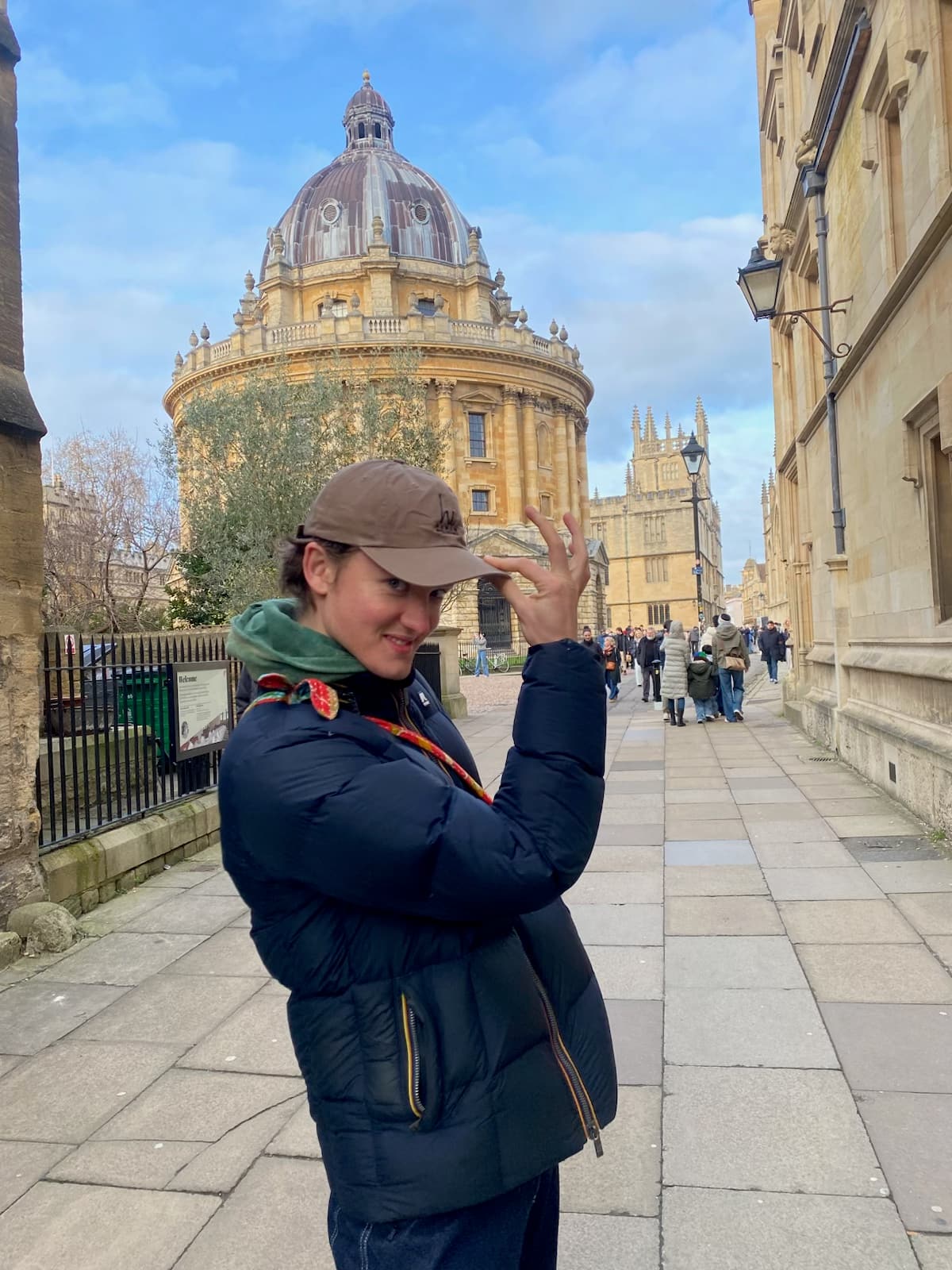Jethro being human in Oxford, in the United Kingdom