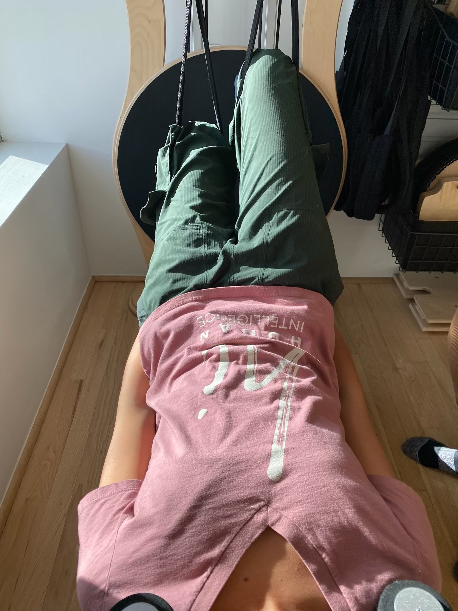 Lucie doing Reformer Pilates in Boulder, CO